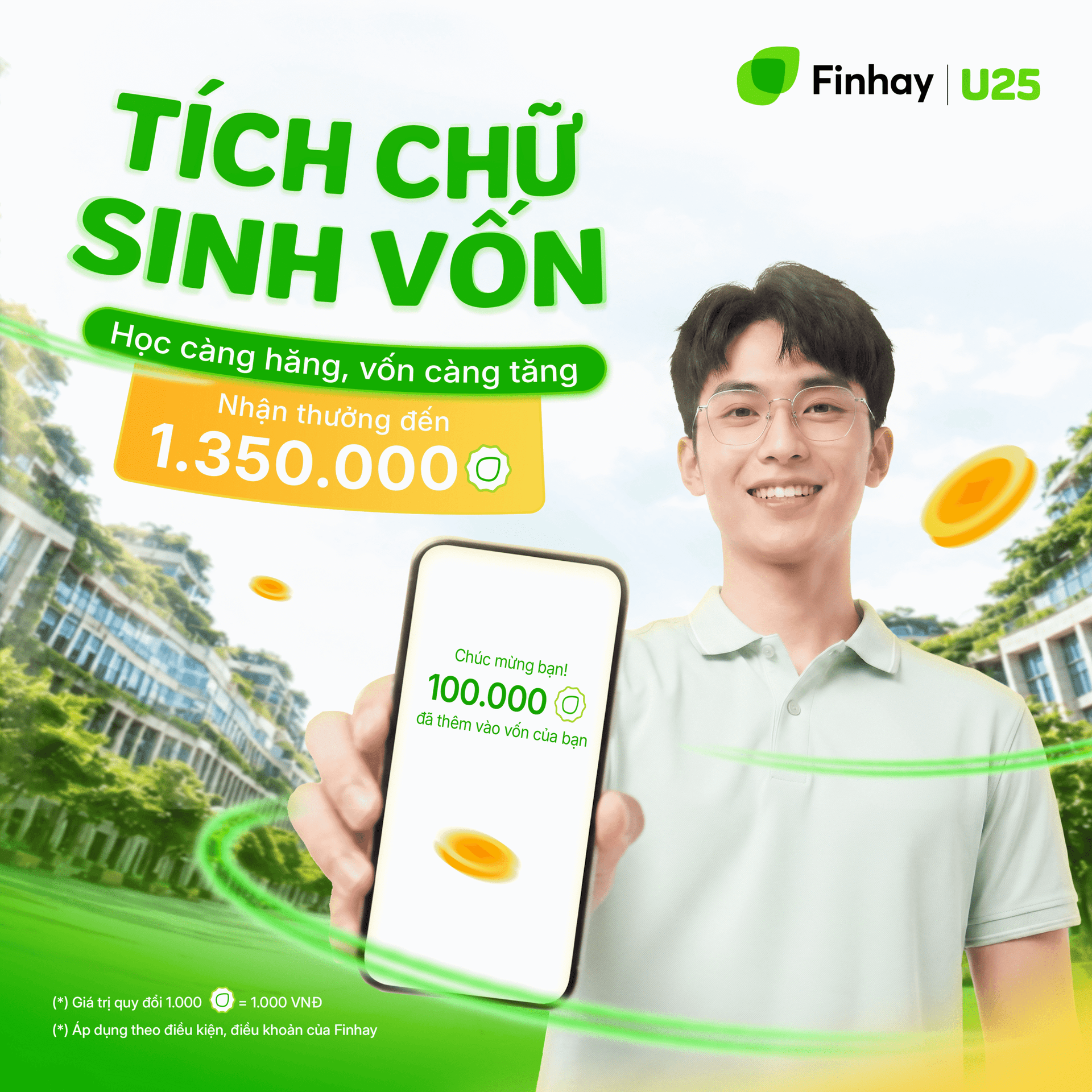 Thể lệ chương trình Finhay U25 Academic – Đổi điểm số, chứng chỉ lấy hàng ngàn đặc quyền cho các bạn trẻ dưới 25 tuổi!