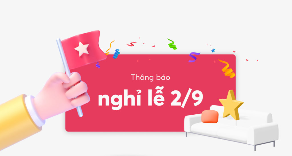 Thông báo lịch nghỉ lễ Quốc Khánh 2/9